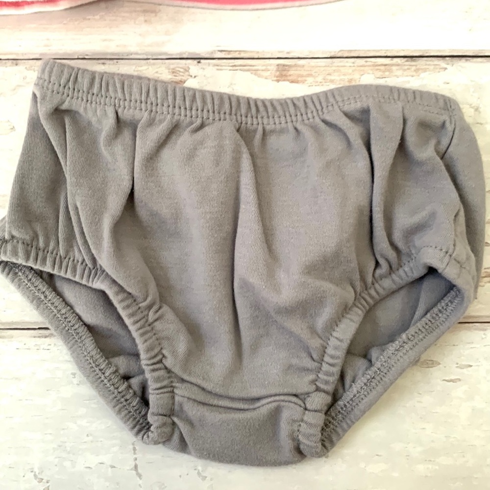 Carters 3m Baby Girl Summer Outfit Pink Peplum Striped Shirt & Gray Bloomers - Picture 3 of 4
